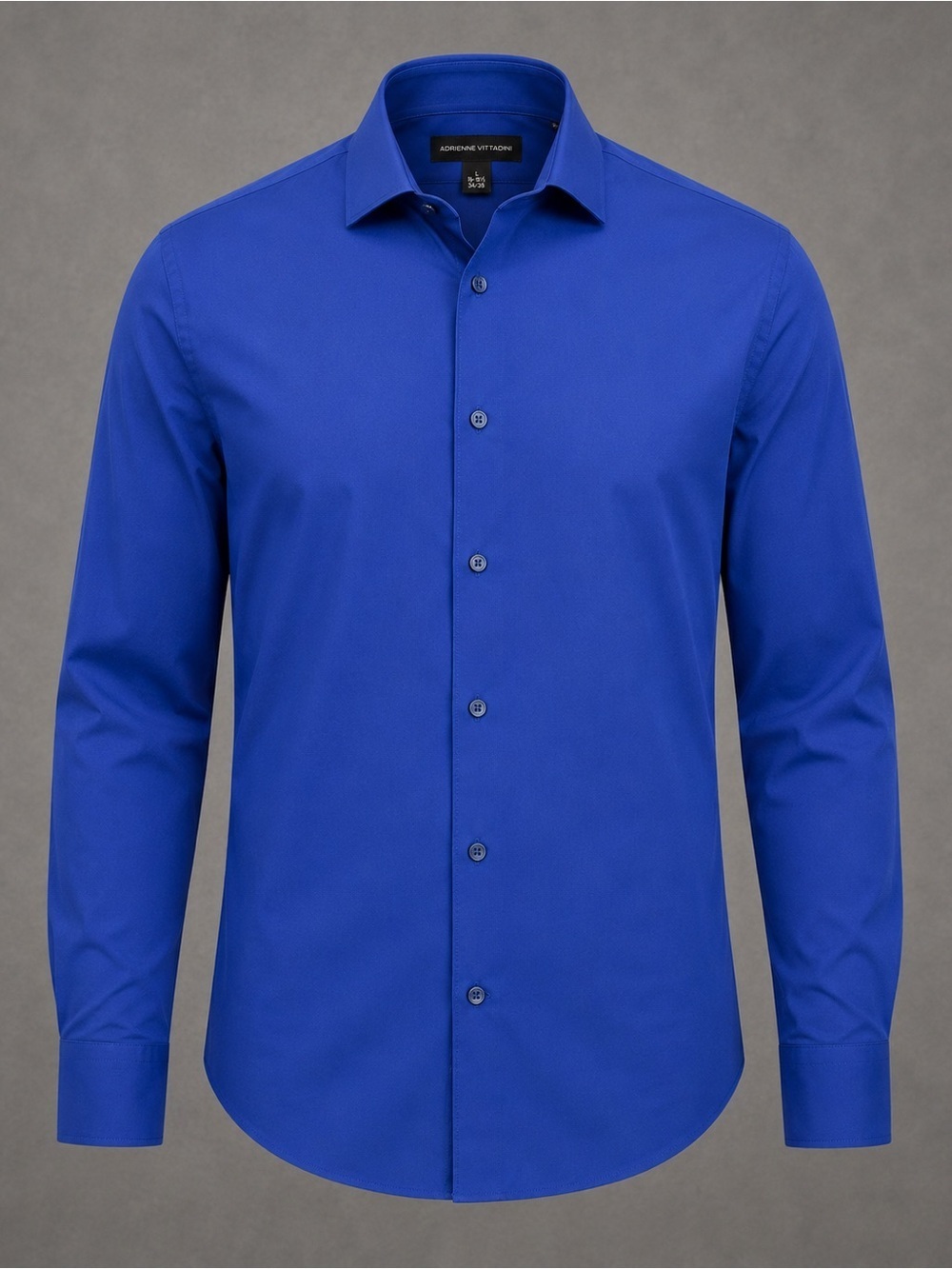 Adrienne Vittadini Royal Blue Dress Shirt | Men’s Large | Long Sleeve Button Dow
